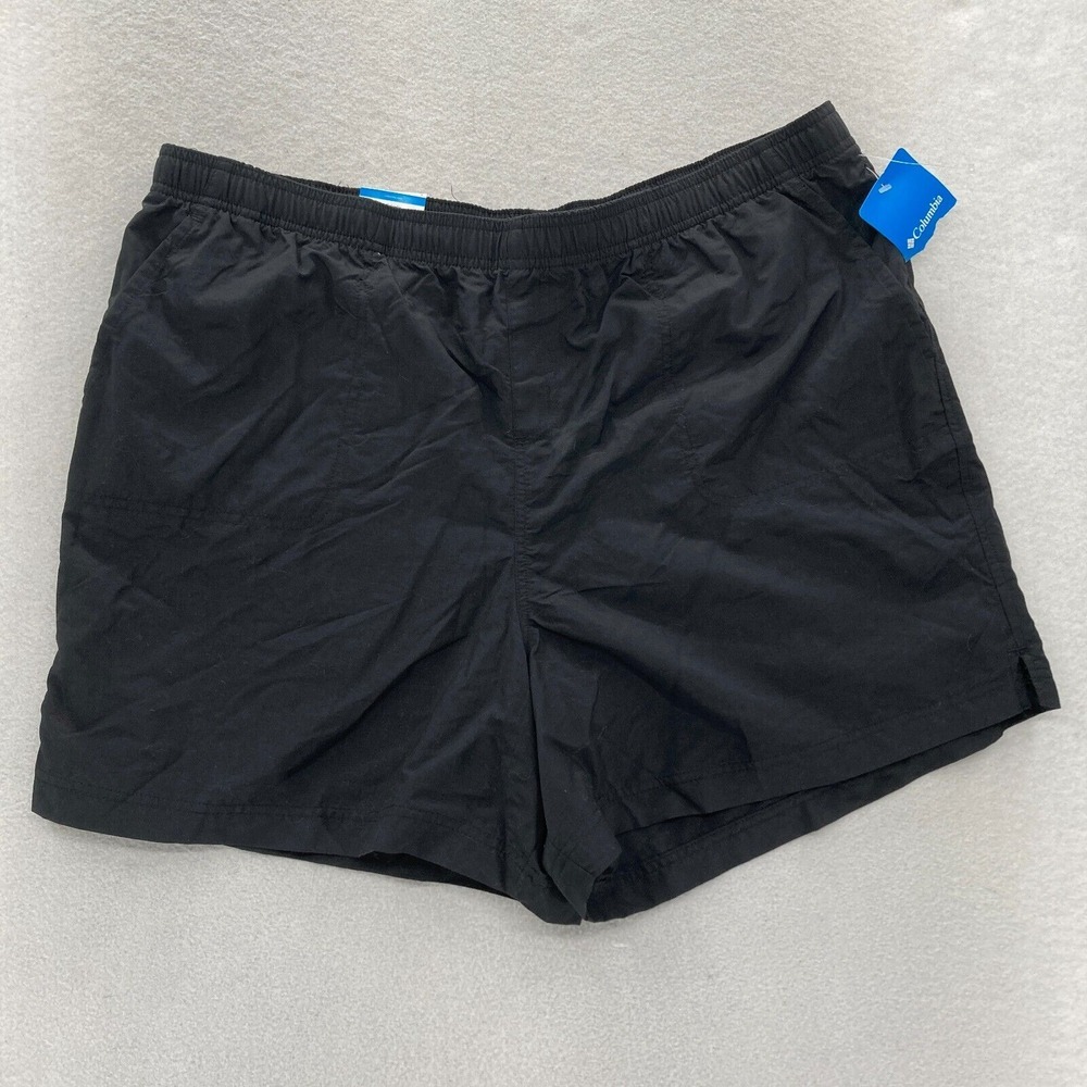 Columbia Walnut River Shorts Women's 2XL‎ XXL Black Drawstring Hiking Outdoors